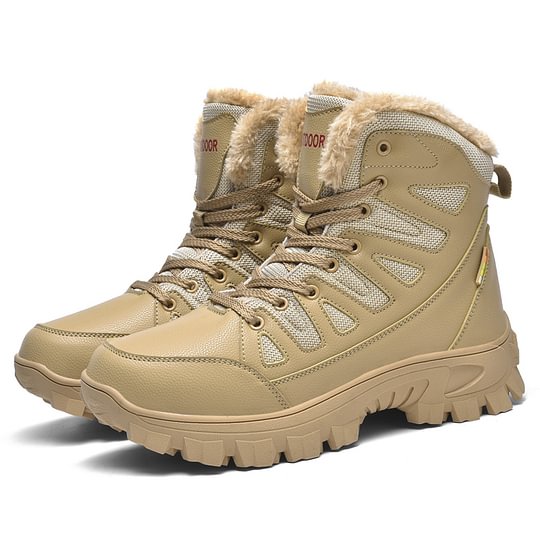 Herren-Kampfstiefel wasserdicht, rutschfest, Wanderstiefel, durchtrittsicher, verstauchungssicher, Arbeitsstiefel
