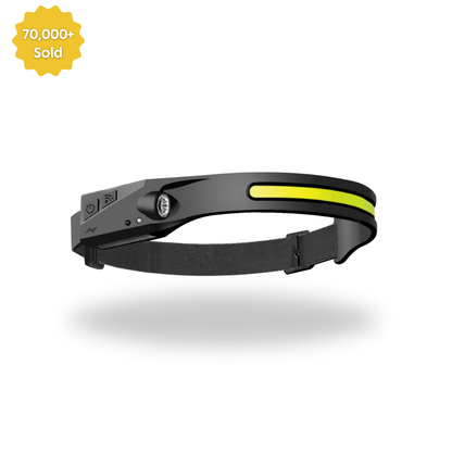 LED Headlamp Rechargeable- 230° COB Super Bright Head Lights