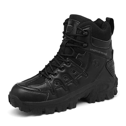 Herren-Kampfstiefel wasserdicht, rutschfest, Wanderstiefel, durchtrittsicher, verstauchungssicher, Arbeitsstiefel