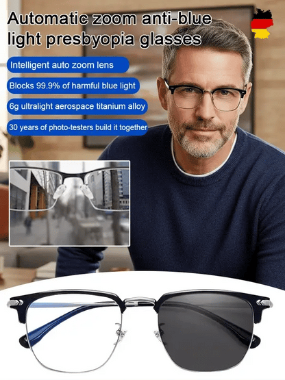 Automatic zoom anti-blue light presbyopia glasses - BUY 1 GET 2