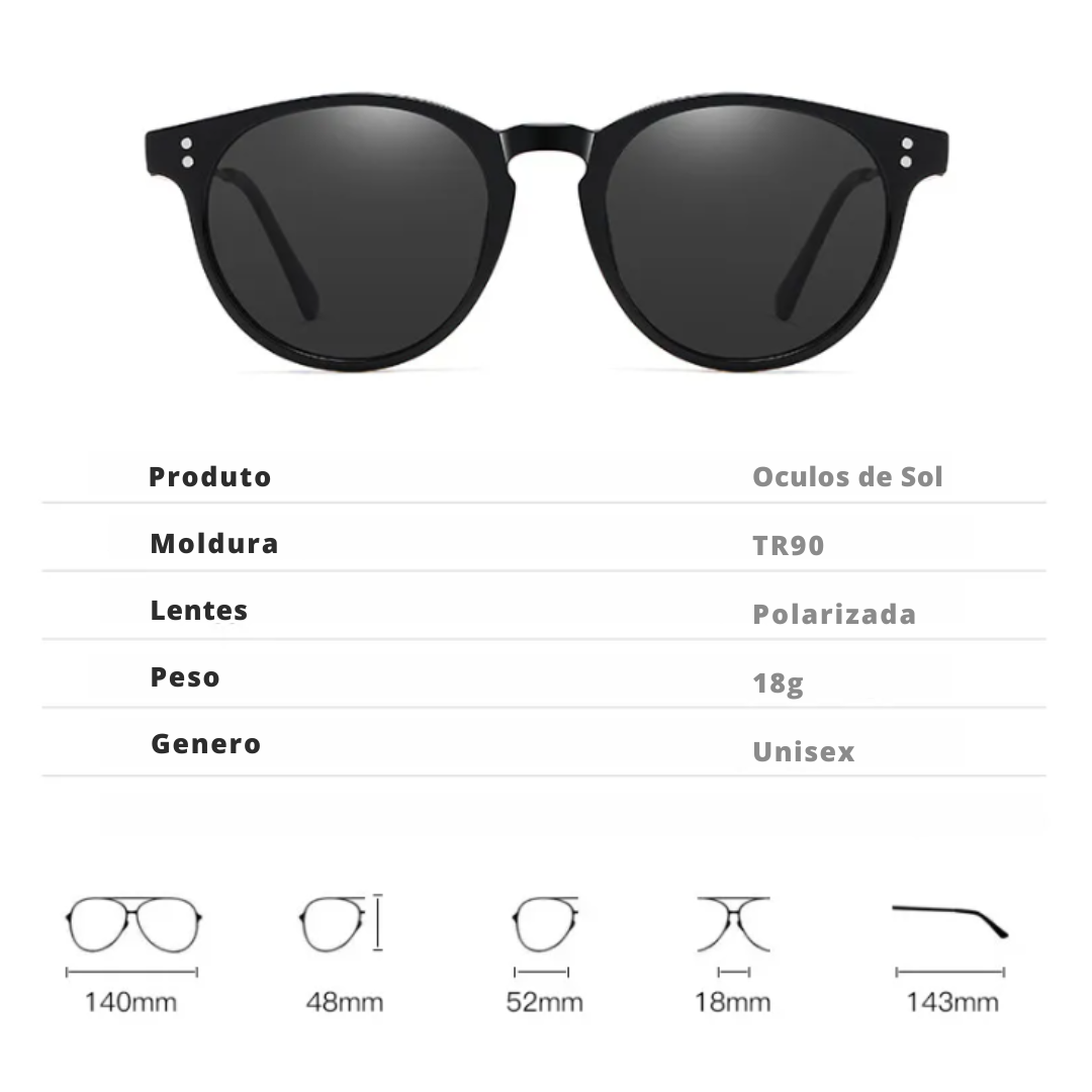 Herren Sonnenbrille in Schwarz - UV400 Schutz für sonnige Tage!