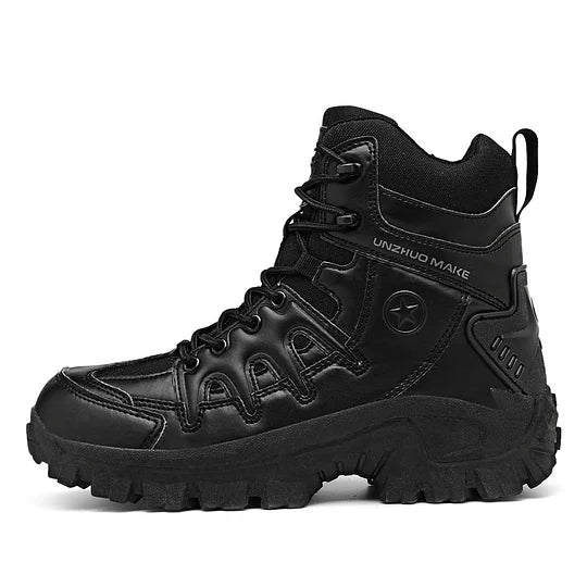Herren-Kampfstiefel wasserdicht, rutschfest, Wanderstiefel, durchtrittsicher, verstauchungssicher, Arbeitsstiefel