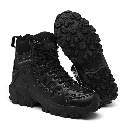 Herren-Kampfstiefel wasserdicht, rutschfest, Wanderstiefel, durchtrittsicher, verstauchungssicher, Arbeitsstiefel