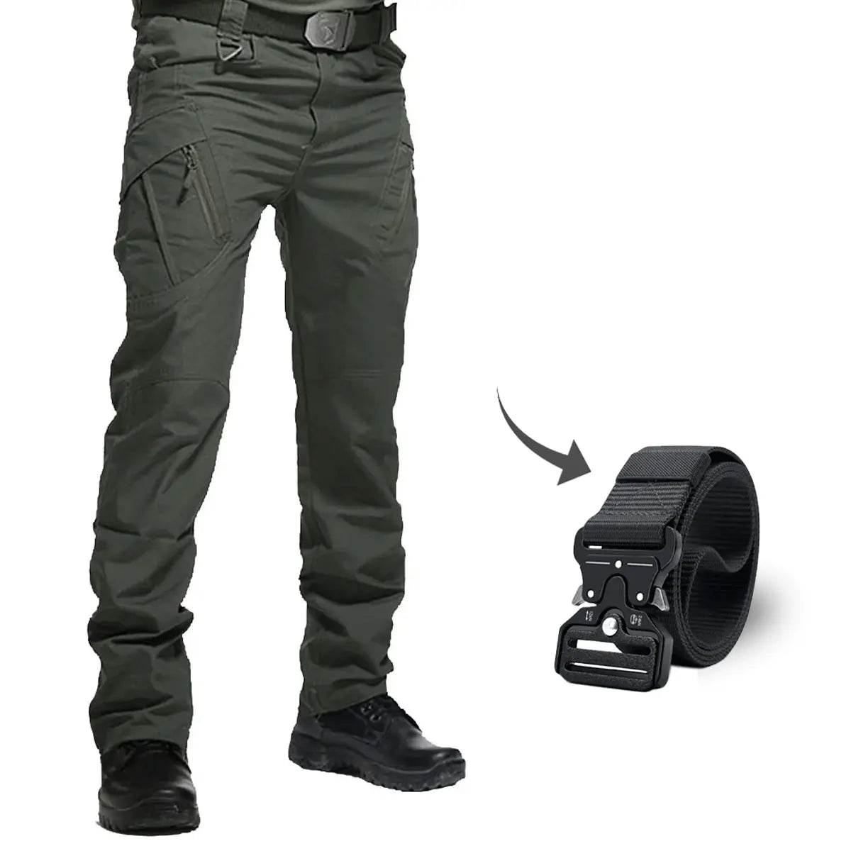 Kampftaugliche taktische Hose mit kostenlosem Gürtel – Rüste dich für den Einsatz!