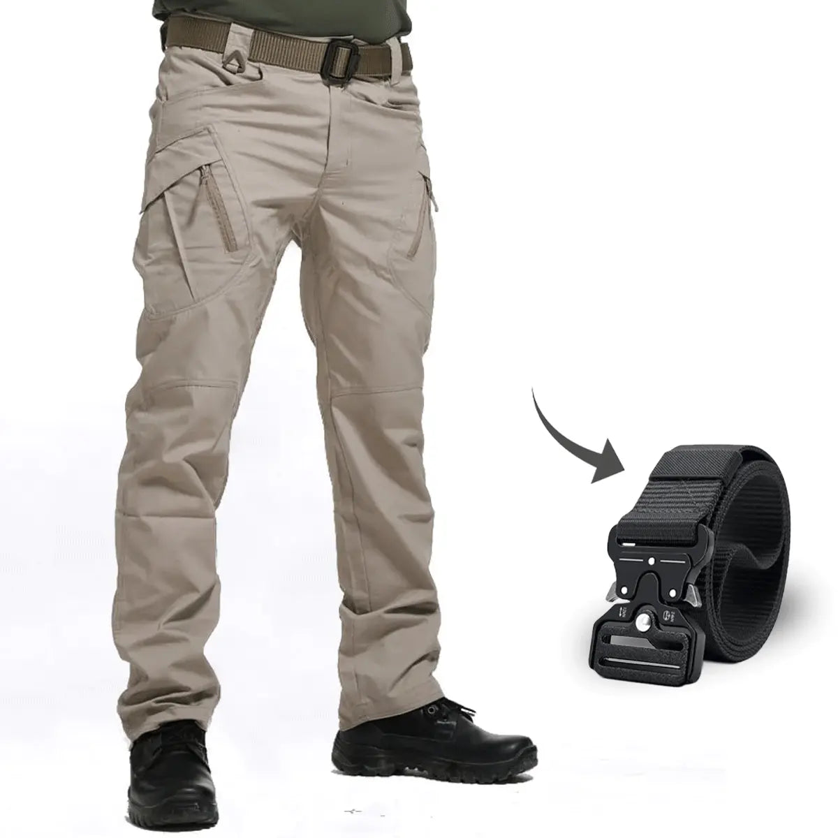 Kampftaugliche taktische Hose mit kostenlosem Gürtel – Rüste dich für den Einsatz!
