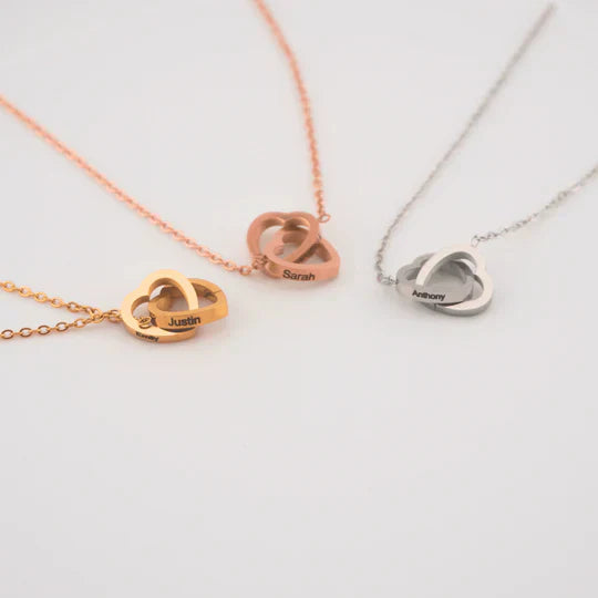 Eternal Rose Bear with Engraved Necklace