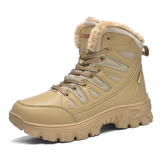 Herren-Kampfstiefel wasserdicht, rutschfest, Wanderstiefel, durchtrittsicher, verstauchungssicher, Arbeitsstiefel