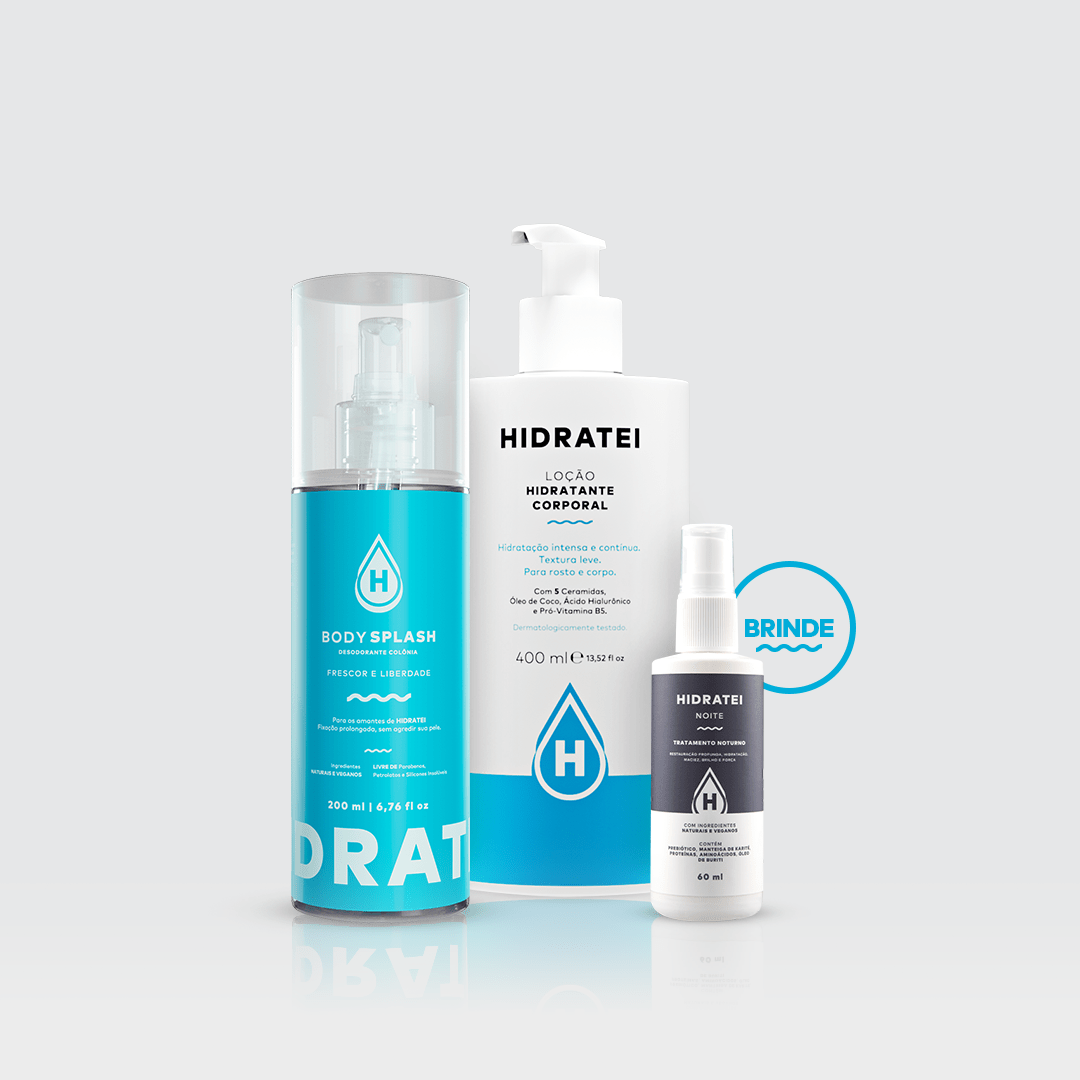 Kit Loção Hidratante + Body Splash e Ganhe Noite Travel Size