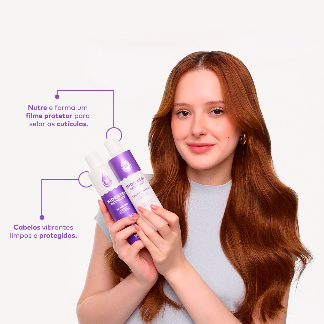 Kit Shampoo + Creme + Condicionador OAKBERRY